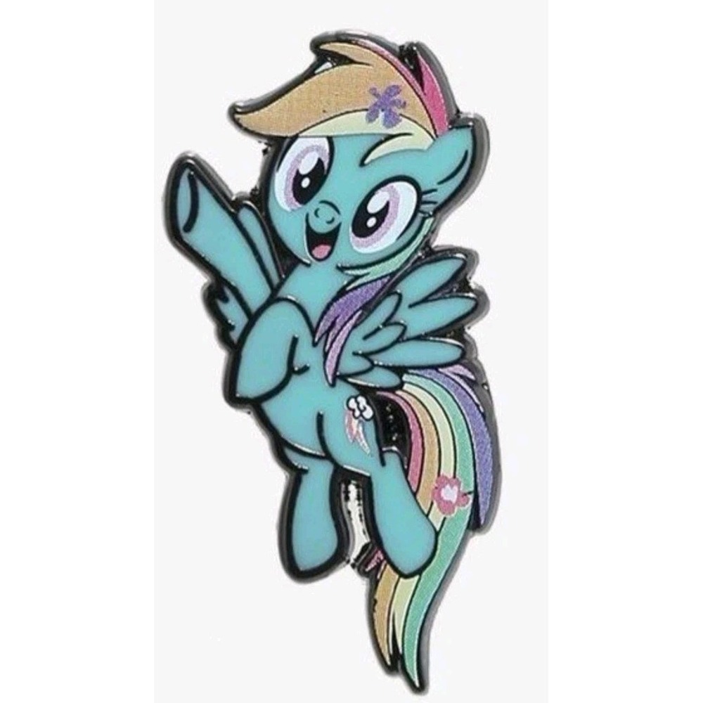 My Little Pony Rainbow Dash W Flower Exclusive My Little Pony Floral Enamel Pin